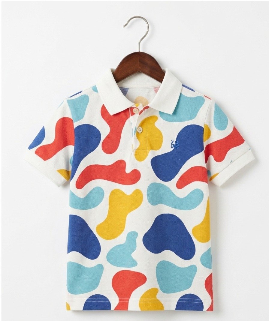 Boys Multi-Color Abstract Polo - Image 2
