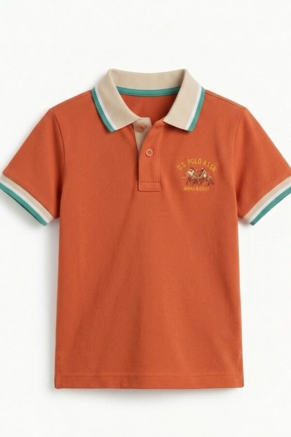 Boys Burnt Orange Polo Shirt