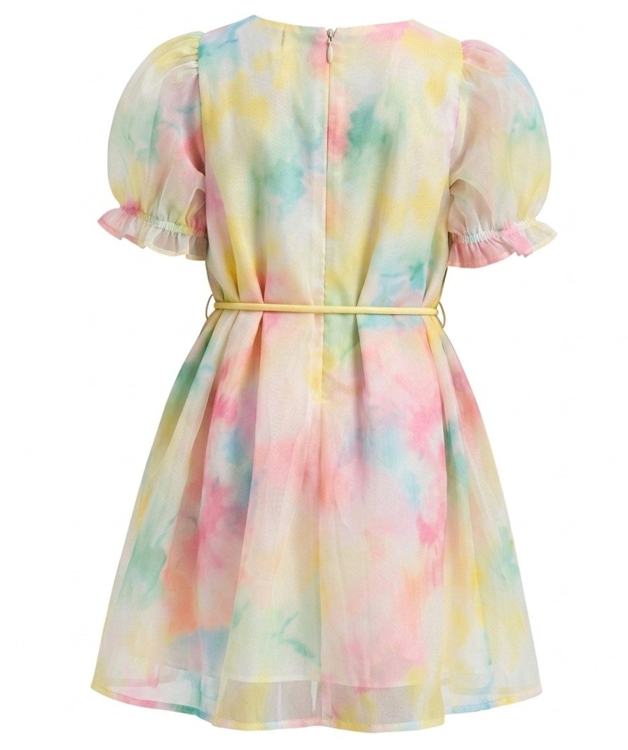 Girls Pastel Tie-Dye Dress - Image 4