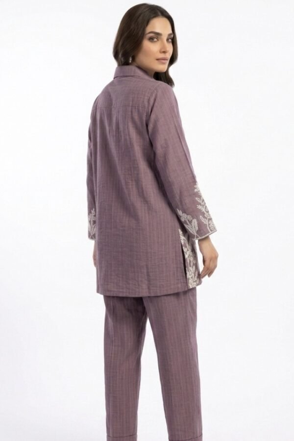Mauve Embroidered Co-ord Set