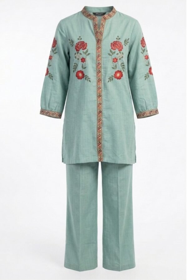 Sage Embroidered Co-ord Set