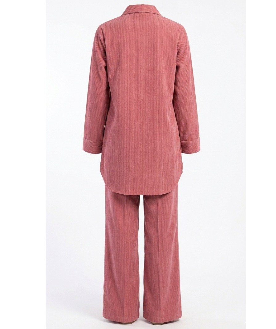 Pink Embroidered Co-ord Set - Image 3