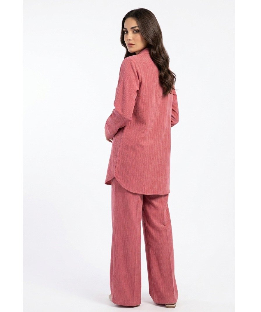 Pink Embroidered Co-ord Set - Image 5