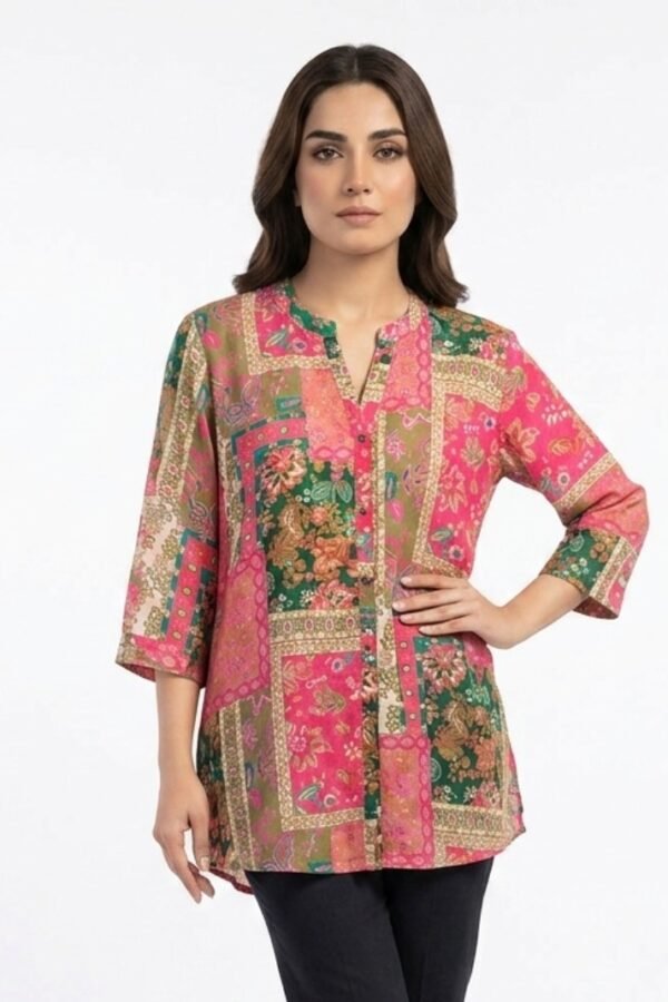 Pink Patchwork Tunic