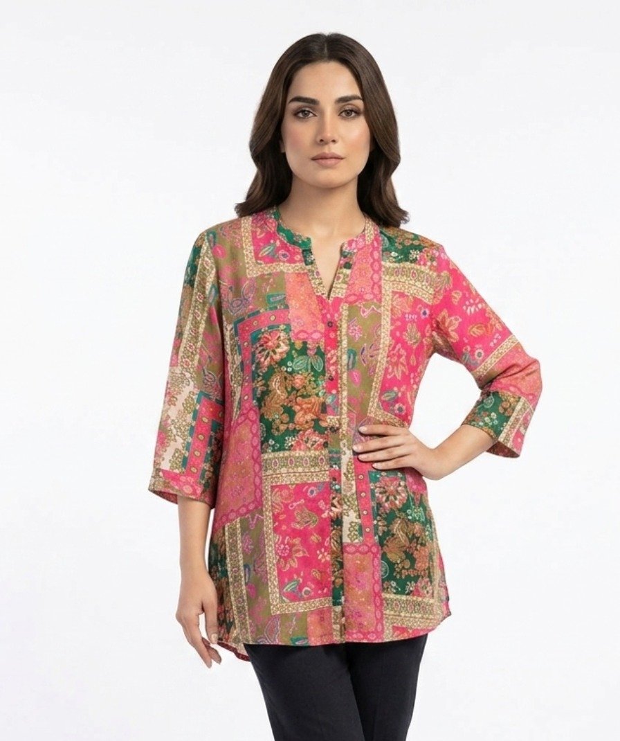 Pink Patchwork Tunic