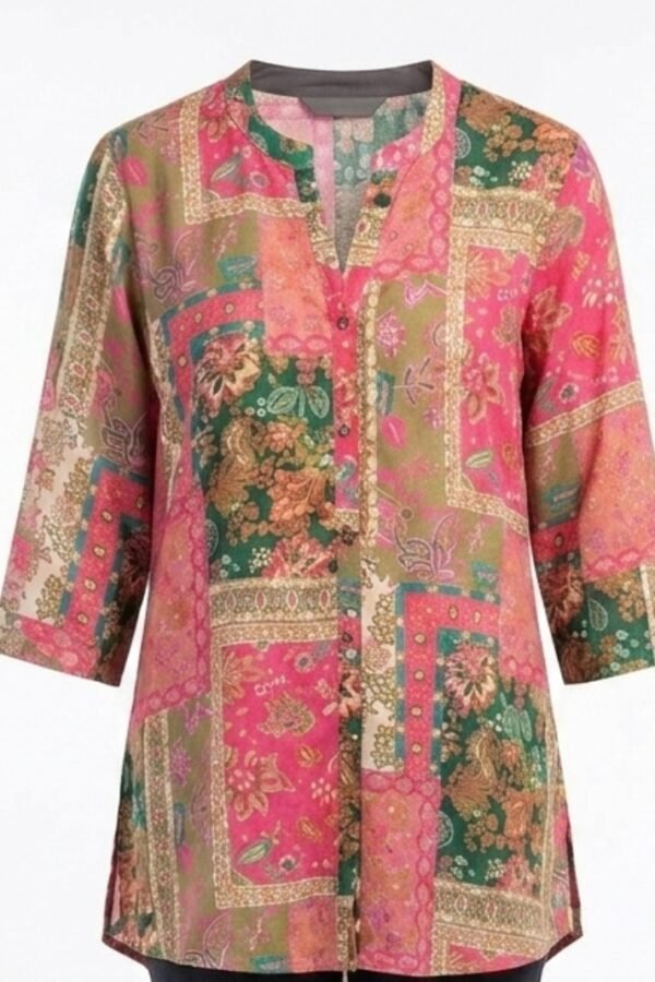 Pink Patchwork Tunic