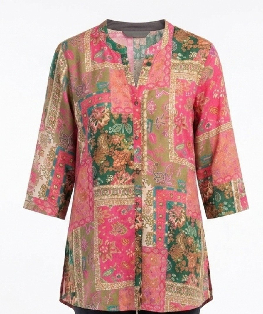 Pink Patchwork Tunic - Image 2