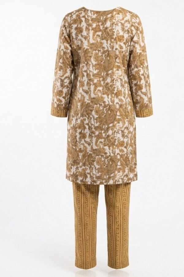 Gold Embroidered Kurta Set