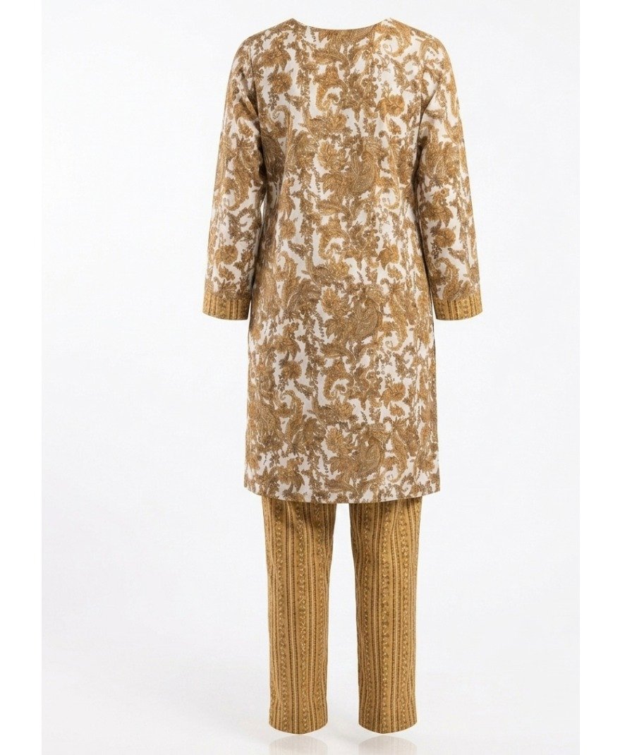 Gold Embroidered Kurta Set - Image 2