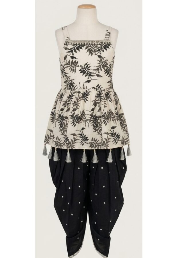 Girls Printed Peplum Salwar Set
