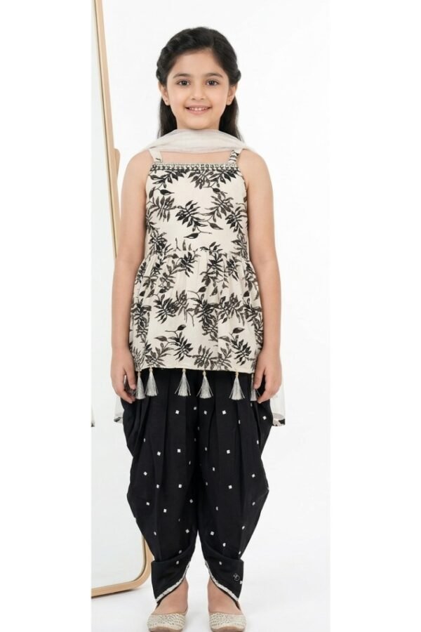 Girls Printed Peplum Salwar Set