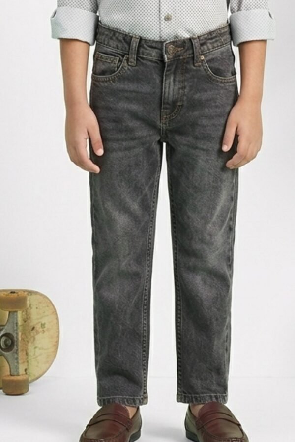 Washed Charcoal Denim Jeans