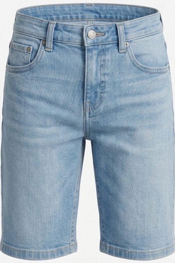 Light Blue Denim Summer Shorts