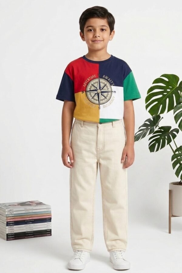 Classic Cream Casual Trousers