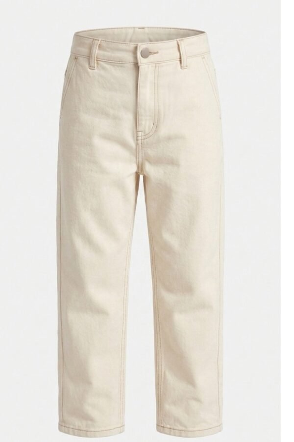 Classic Cream Casual Trousers