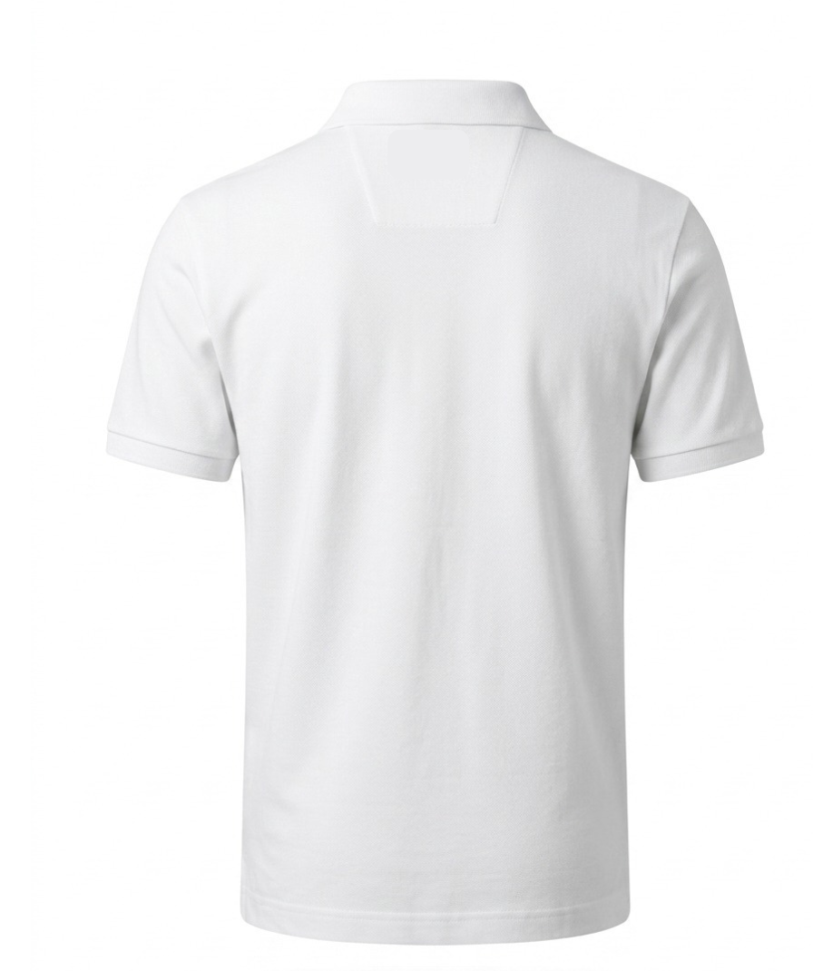 White Logo Collar Polo T-Shirt - Image 2