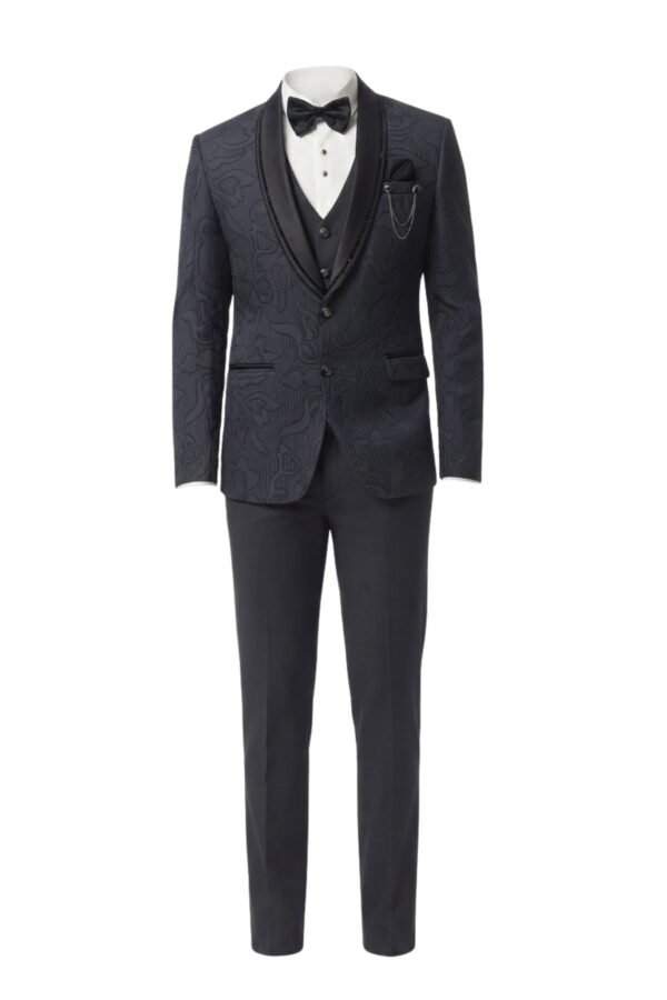 Men's Charcoal Grey Tuxedo Suit Set
