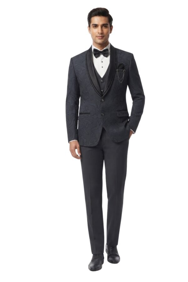 Men's Charcoal Grey Tuxedo Suit Set