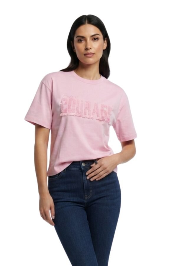 Women's Pink Graphic Print T-Shirt