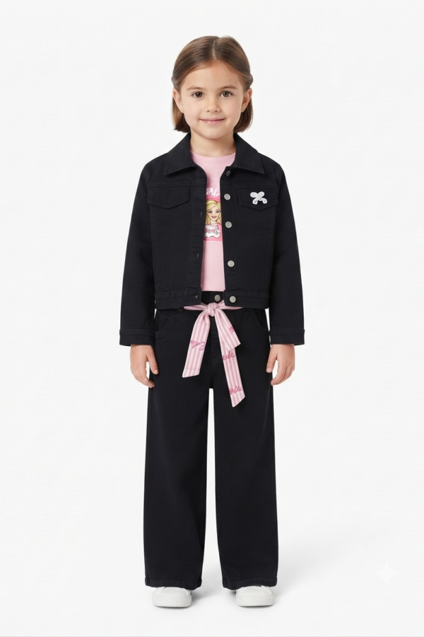 Girls’ Black 3-Piece Outfit Set