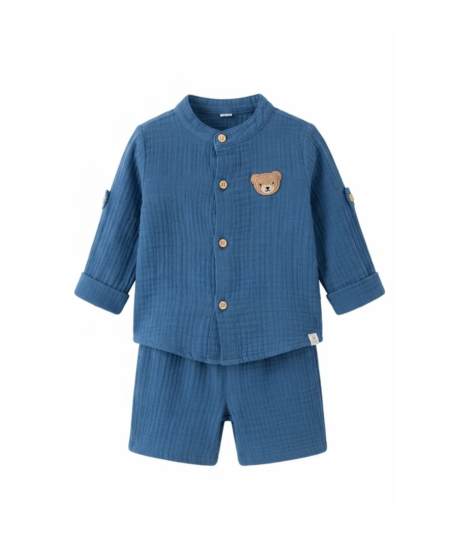 Co-ord Set with Bear Motif - Image 3