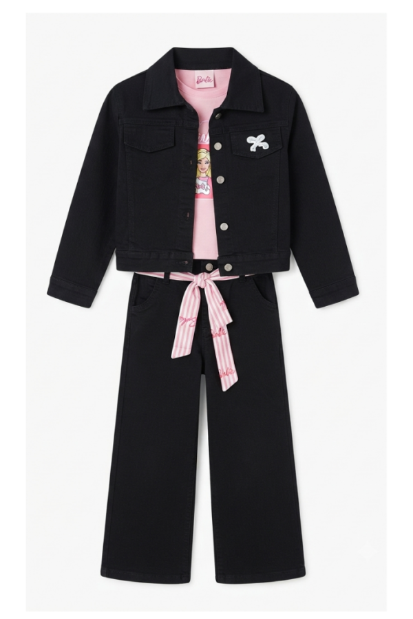 Girls’ Black 3-Piece Outfit Set